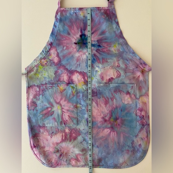Apron ICE TIE DYE Port Authority Unique & Colorful for Kitchen, Studio, Workshop - Picture 9 of 9